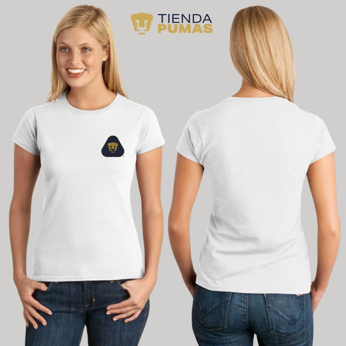 Playera Mujer Pumas UNAM Blank Triangular