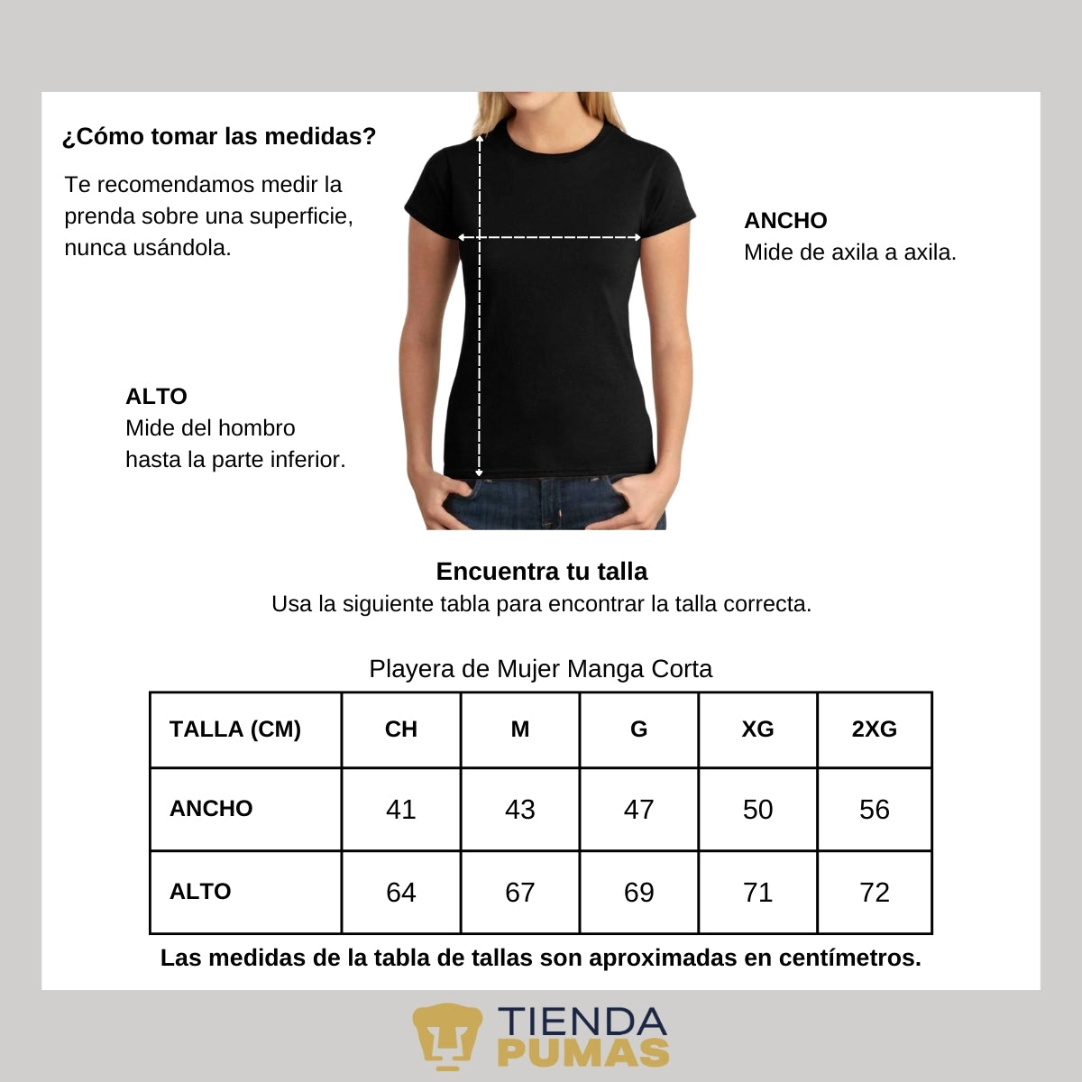 Playera Mujer Pumas UNAM Blank Triangular