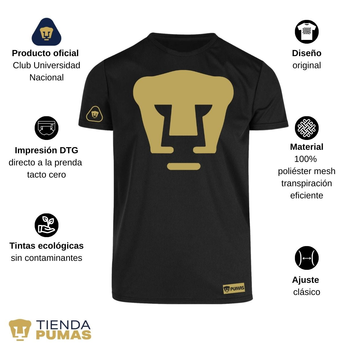 Jersey Pumas UNAM Logo Emblema Vinil