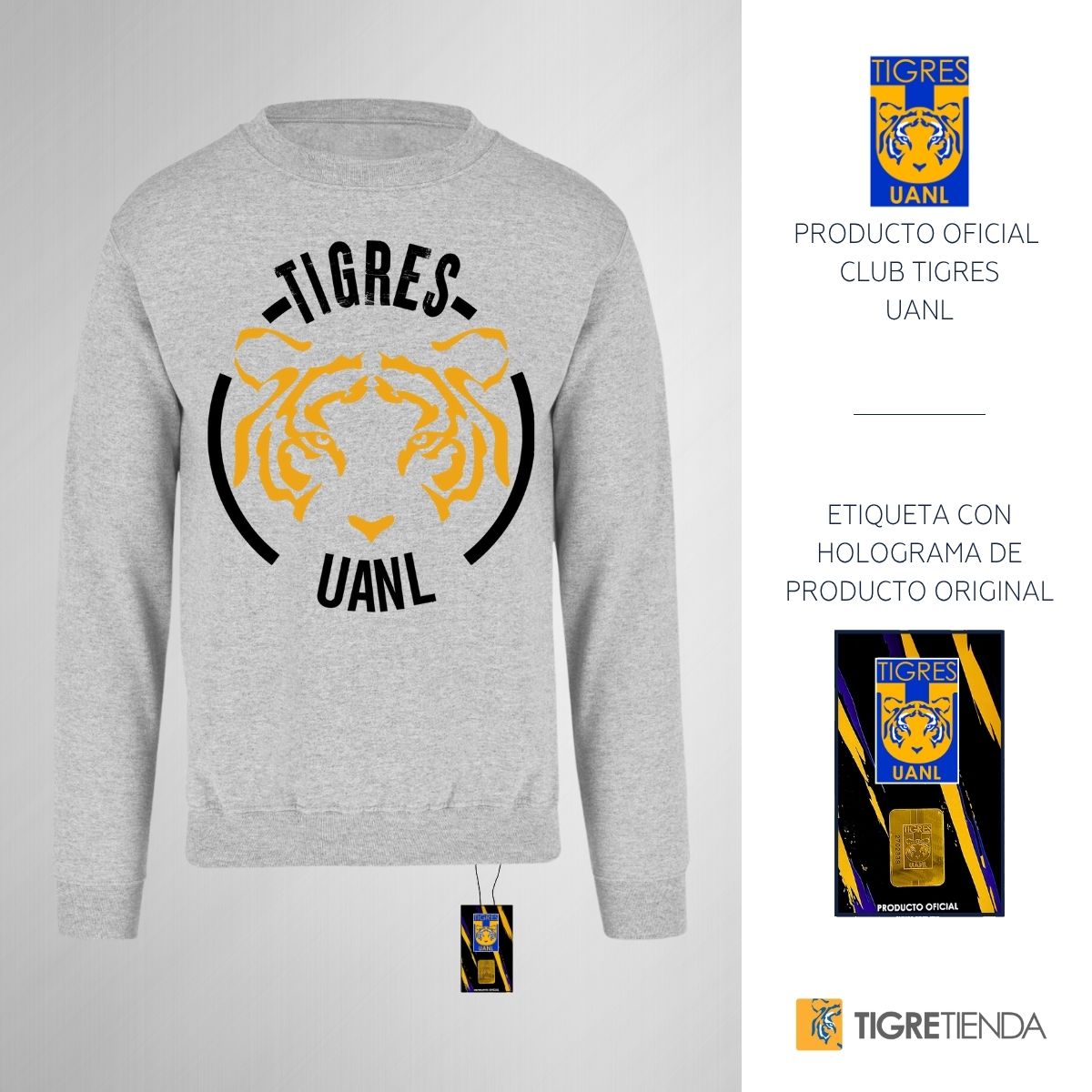 Sudadera Unisex Tigres Fanático UANL
