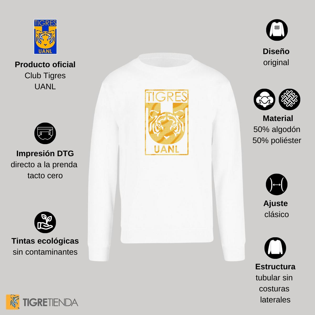 Sudadera Mujer Tigres UANL Escudo