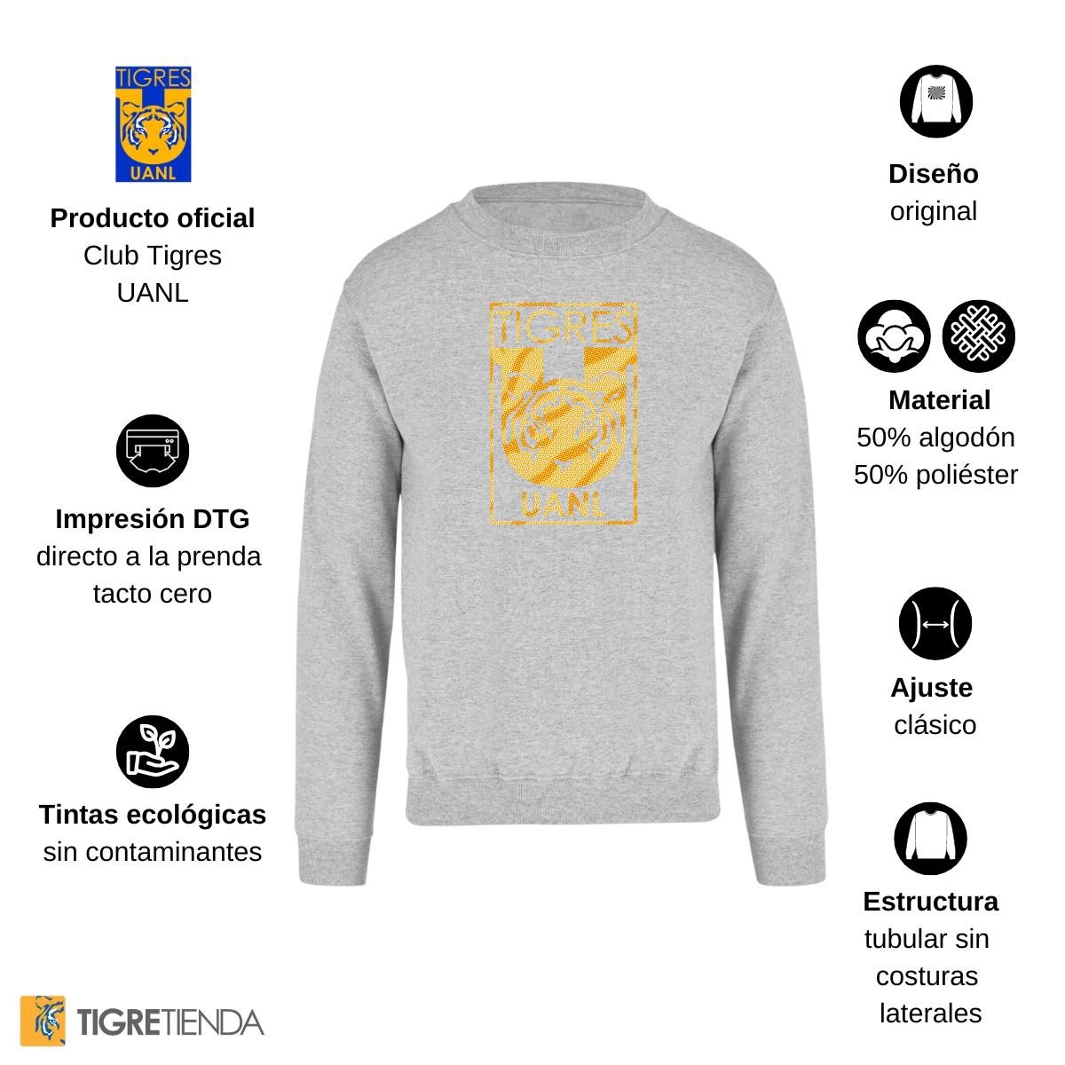 Sudadera Mujer Tigres UANL Escudo