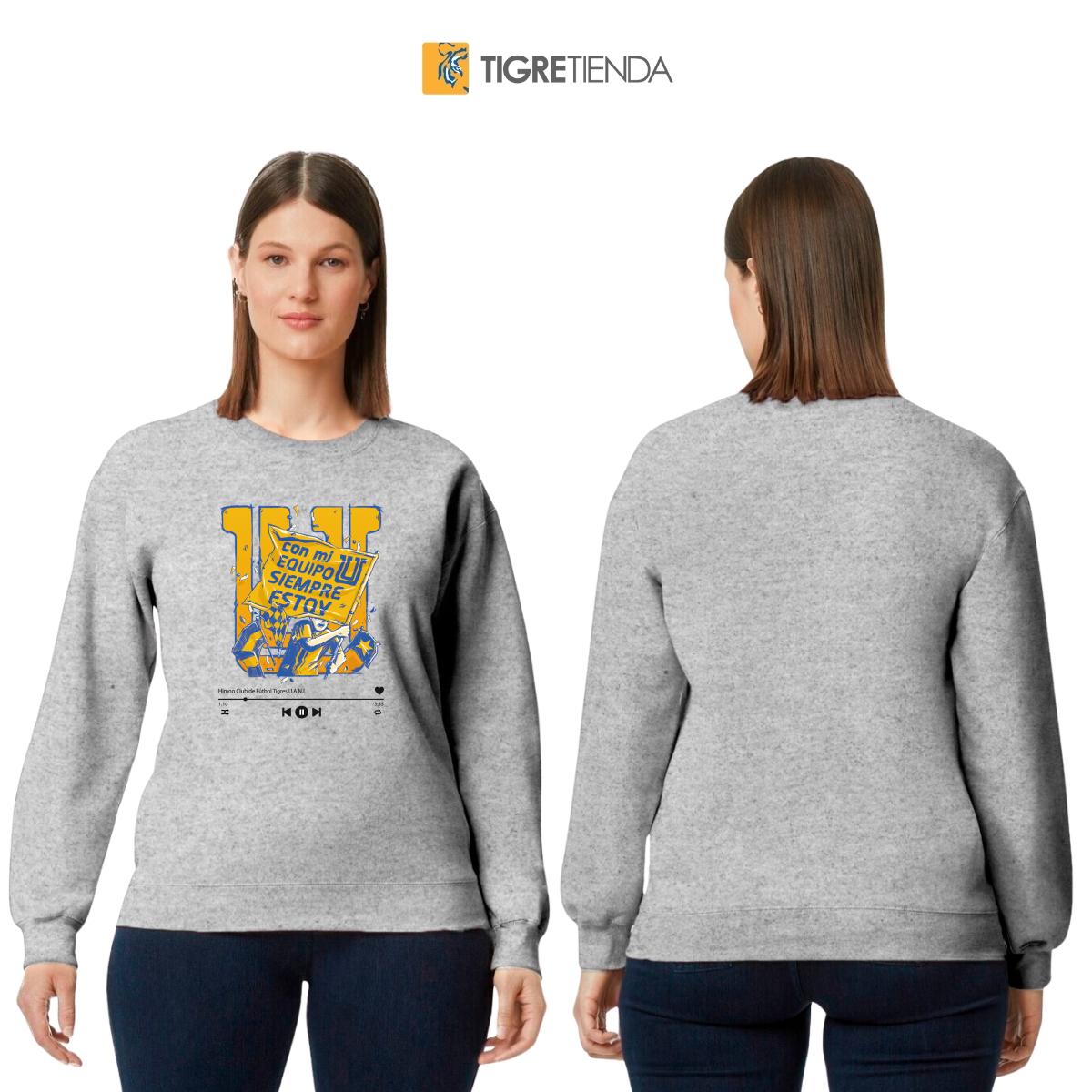 Sudadera Mujer Tigres UANL Con mi equipo