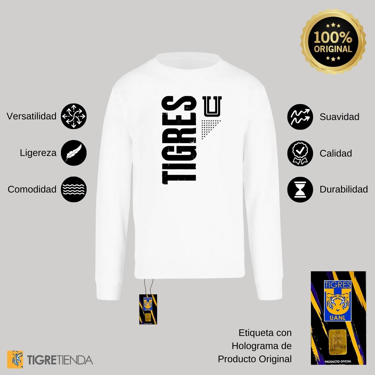 Sudadera Mujer Tigres UANL U Tigres Vertical