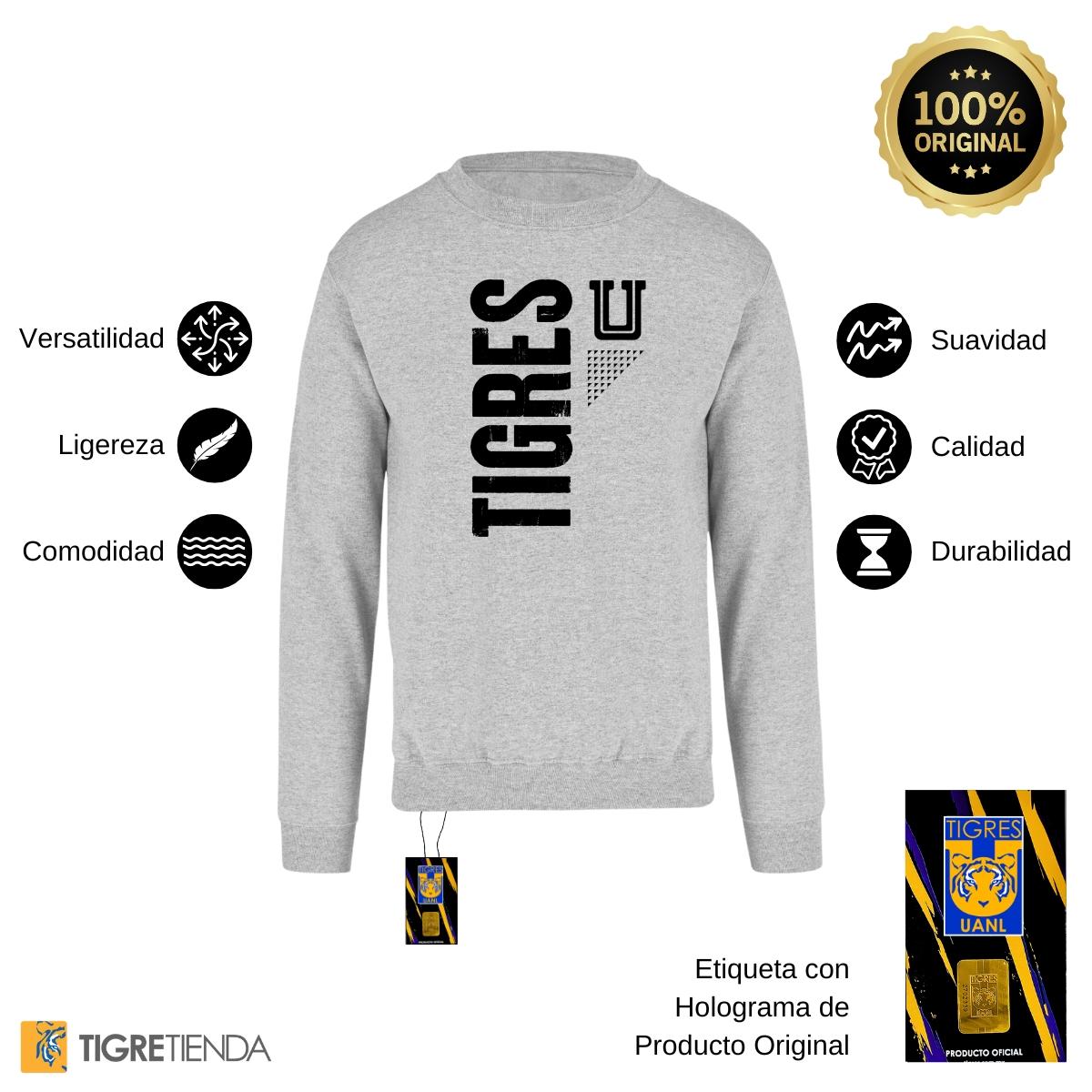 Sudadera Mujer Tigres UANL U Tigres Vertical