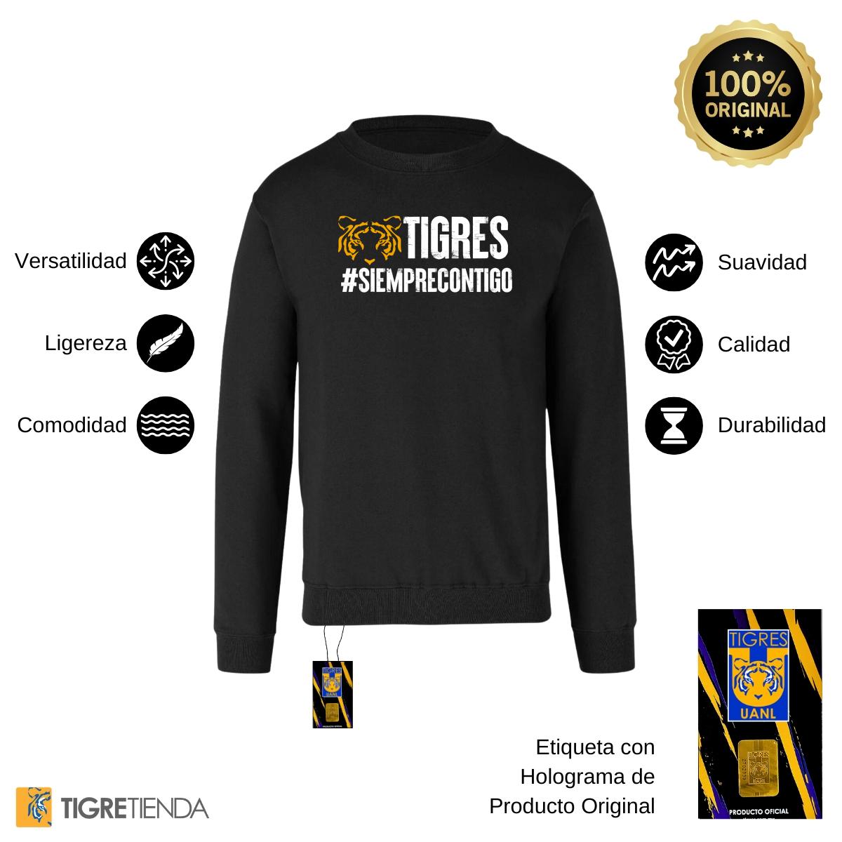 Sudadera Mujer Tigres UANL Siempre contigo