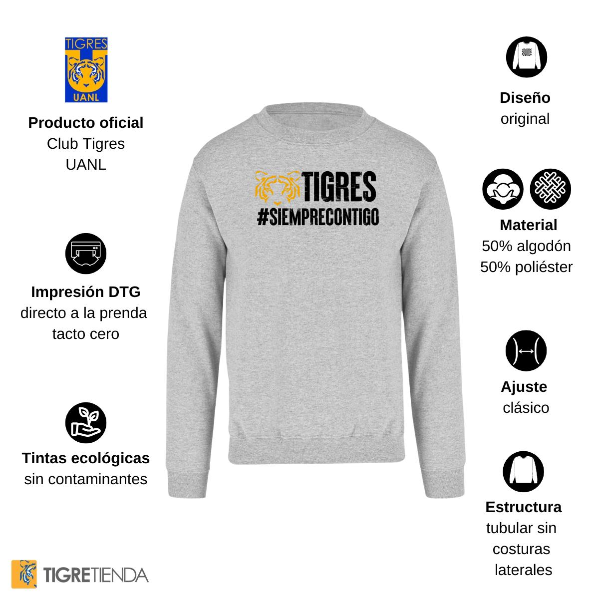 Sudadera Mujer Tigres UANL Siempre contigo