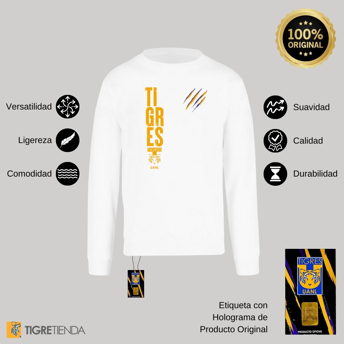 Sudadera Mujer Tigres UANL Tigres Rayas