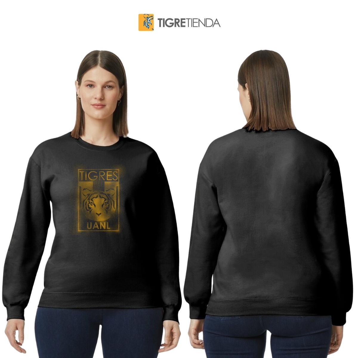 Sudadera Mujer Tigres UANL Escudo difuminado