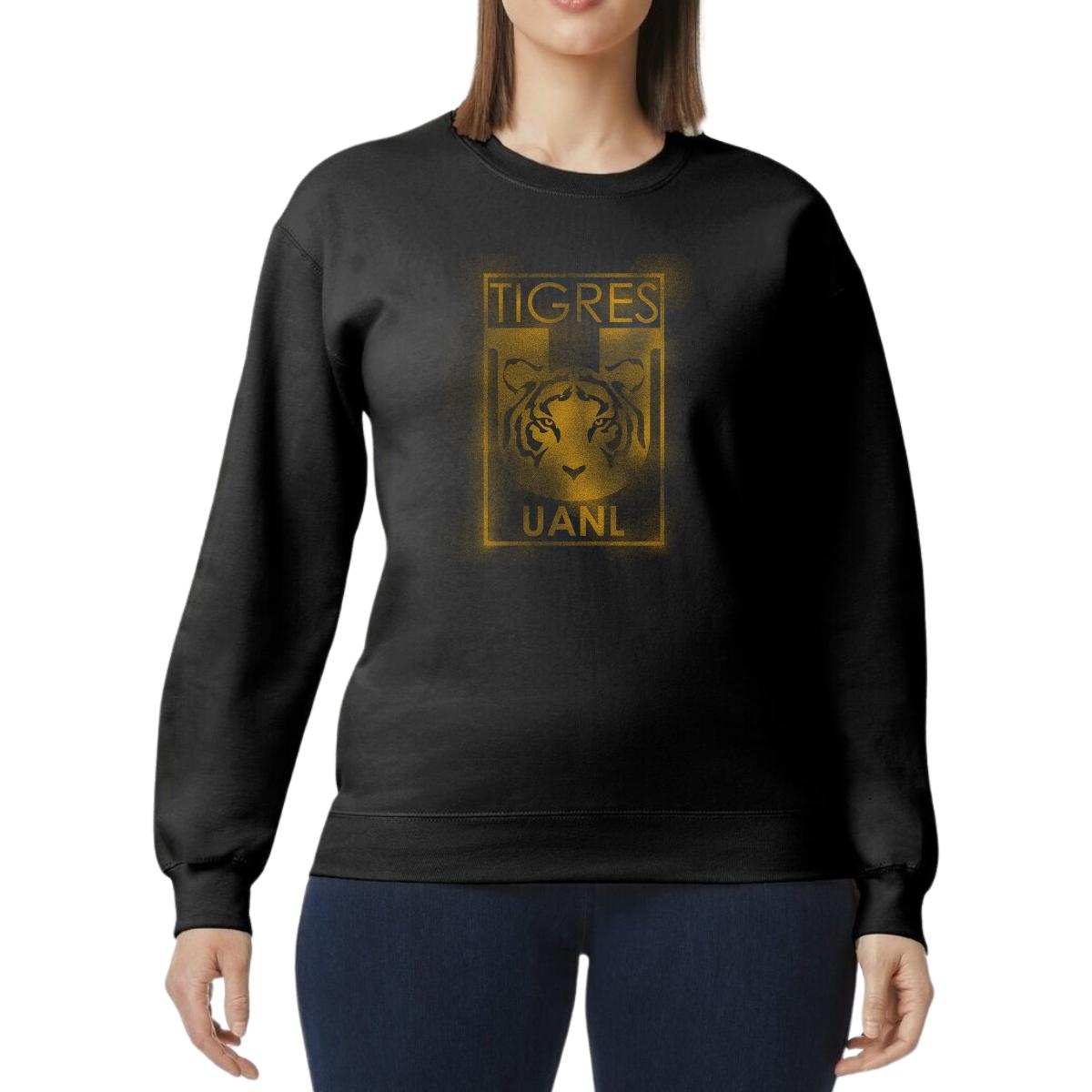 Sudadera Mujer Tigres UANL Escudo difuminado