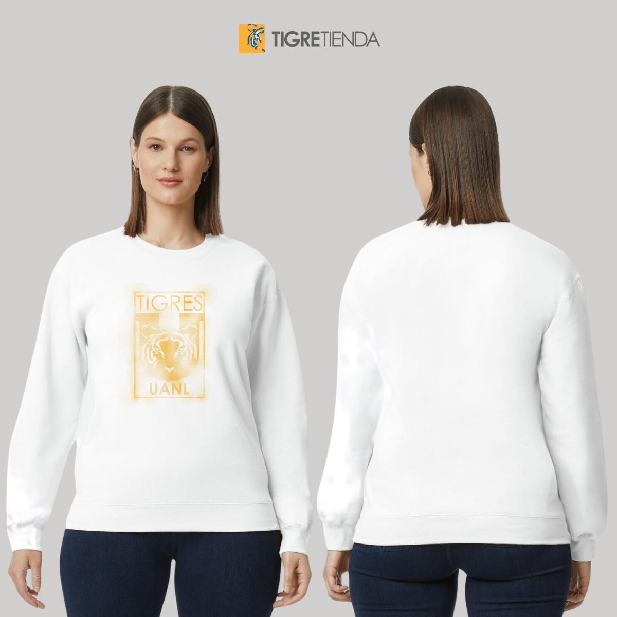 Sudadera Mujer Tigres UANL Escudo difuminado