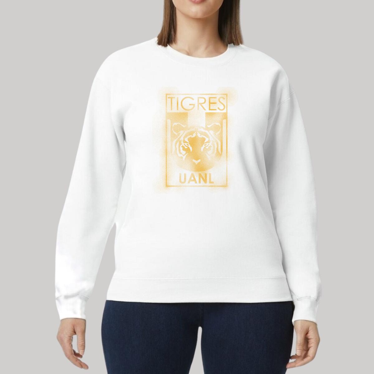 Sudadera Mujer Tigres UANL Escudo difuminado