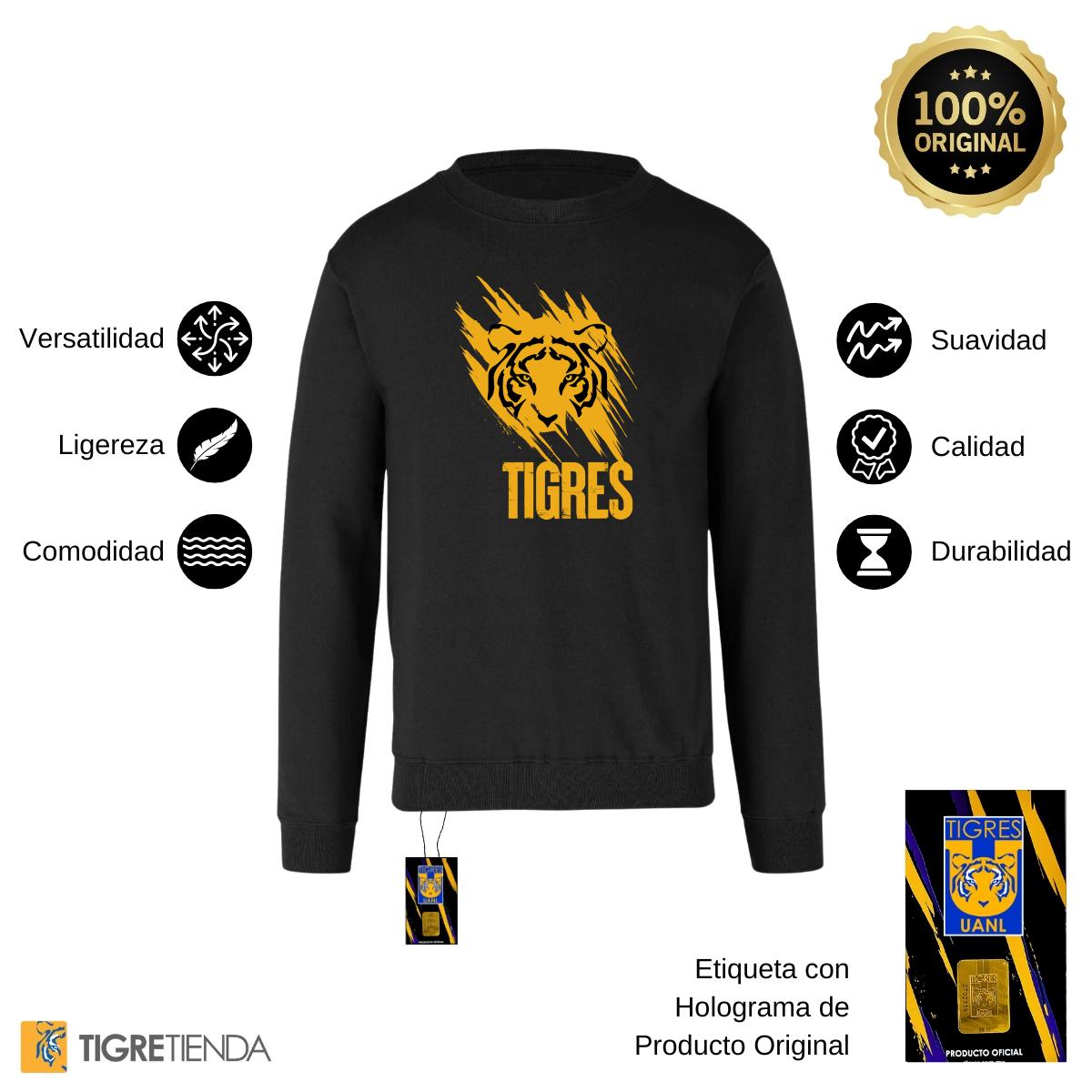 Sudadera Mujer Tigres UANL Rostro