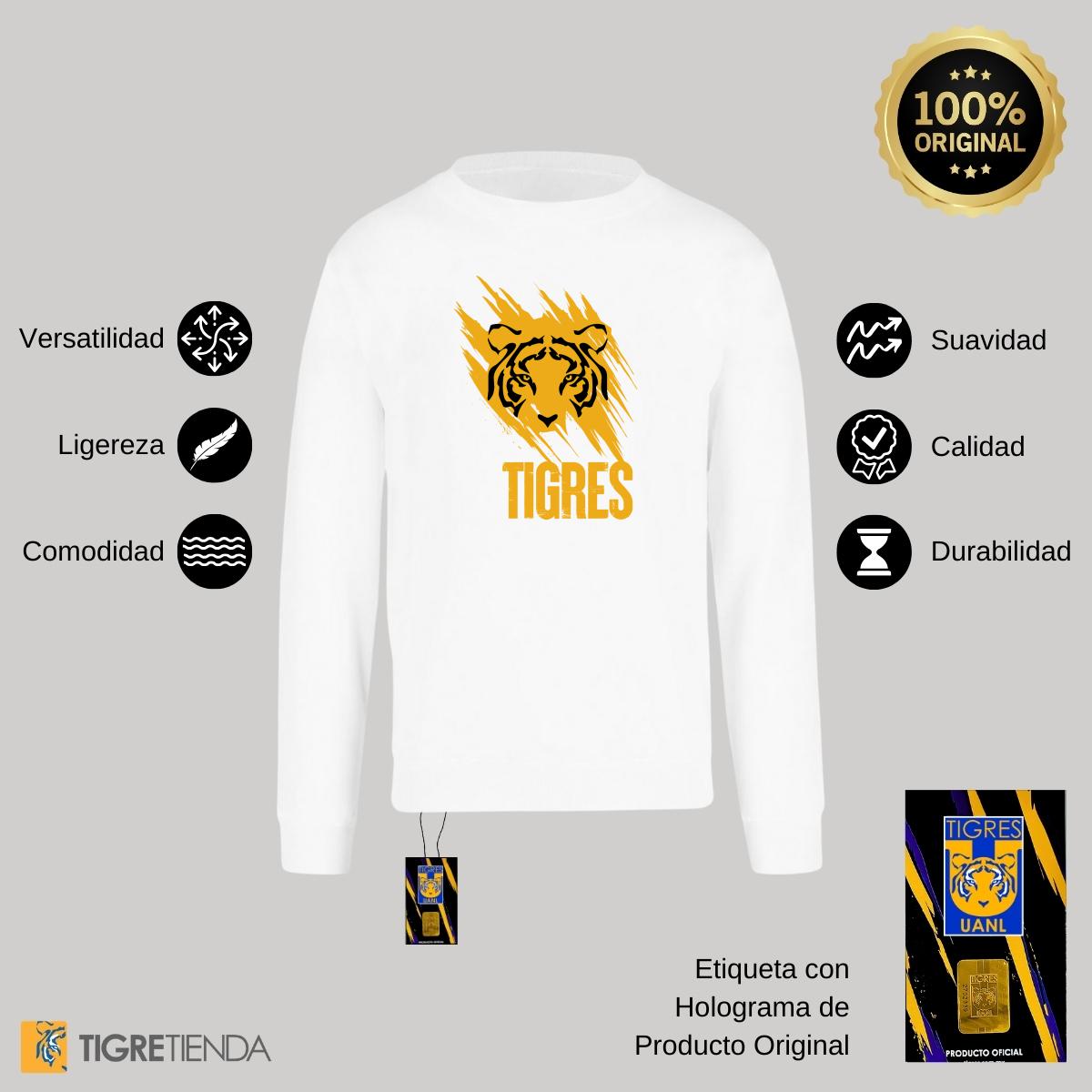 Sudadera Mujer Tigres UANL Rostro