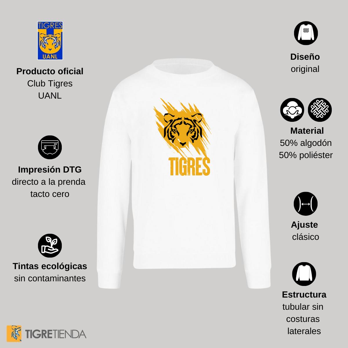 Sudadera Mujer Tigres UANL Rostro