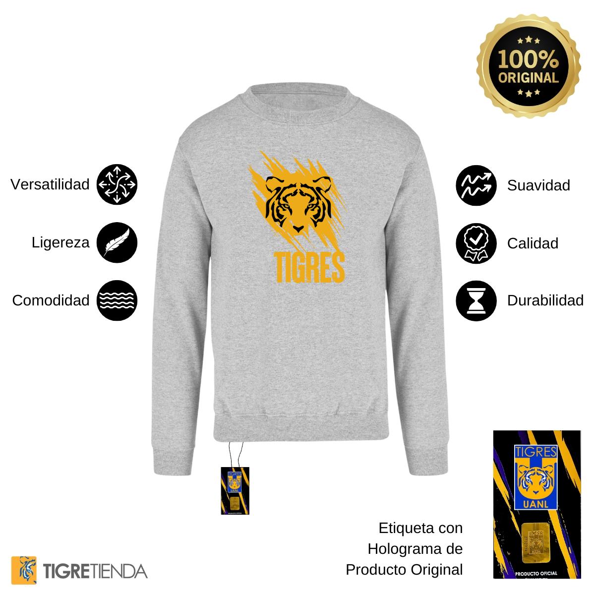 Sudadera Mujer Tigres UANL Rostro