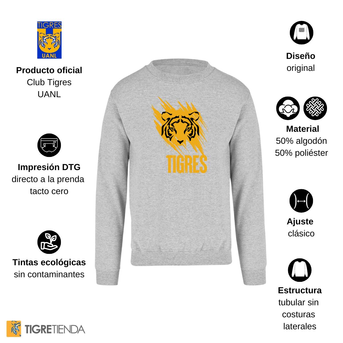 Sudadera Mujer Tigres UANL Rostro