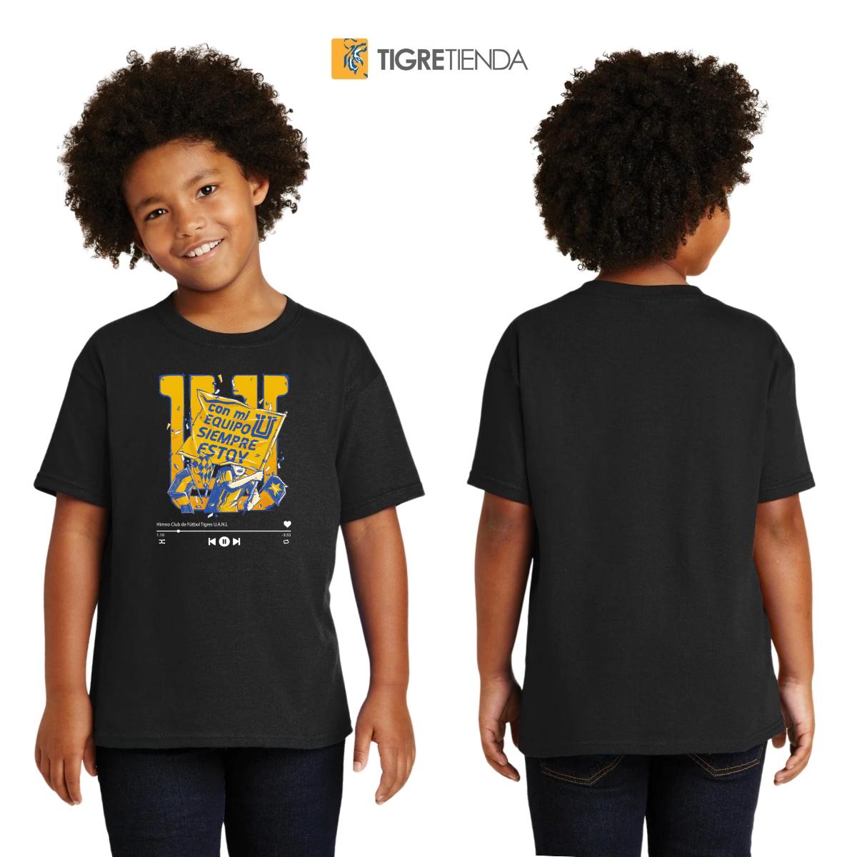 Playera Niños Tigres UANL Con mi equipo