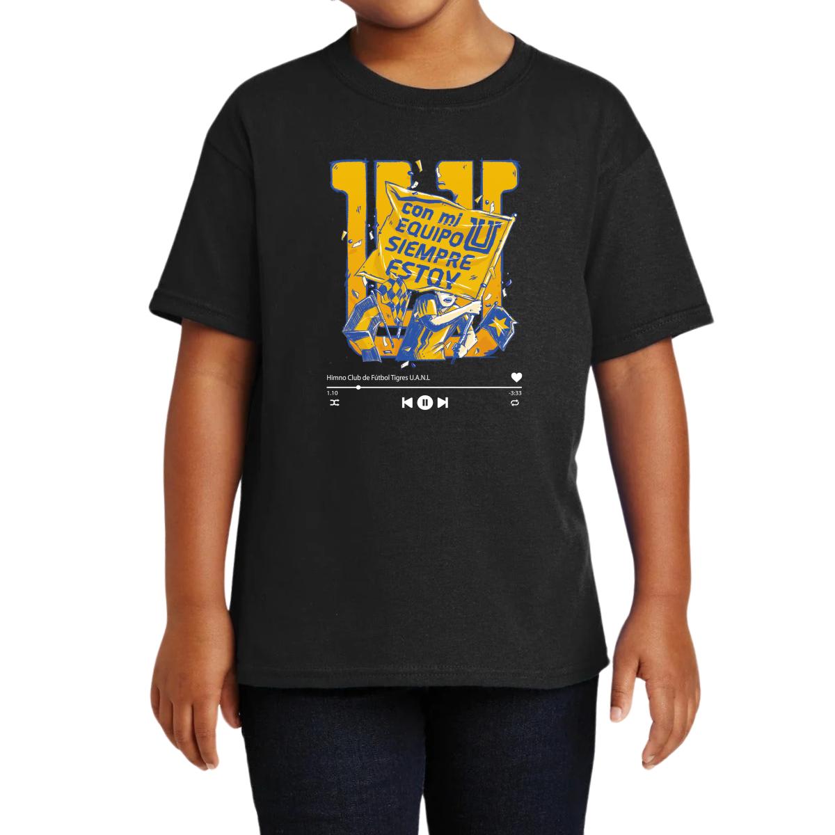 Playera Niños Tigres UANL Con mi equipo