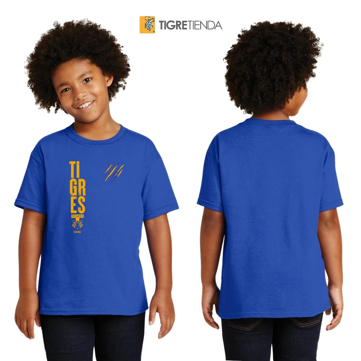 Playera Niños Tigres UANL Tigres Rayas