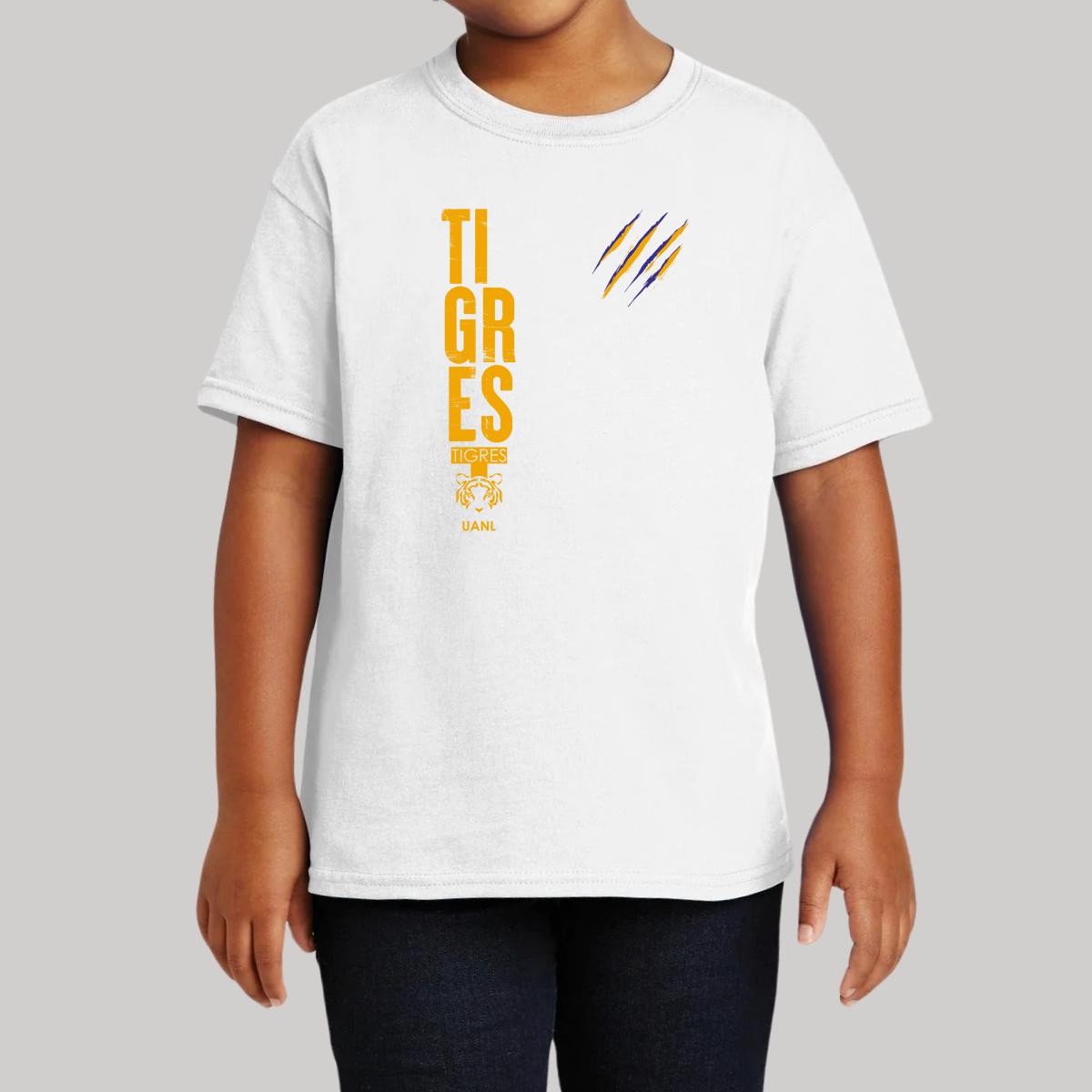 Playera Niños Tigres UANL Tigres Rayas