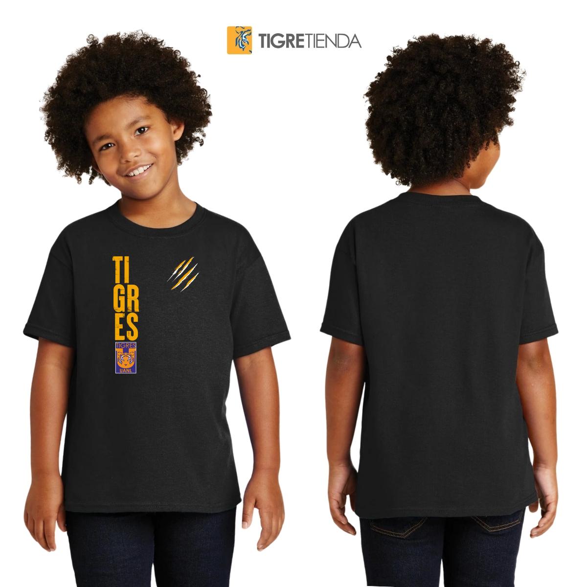 Playera Niños Tigres UANL Tigres Rayas