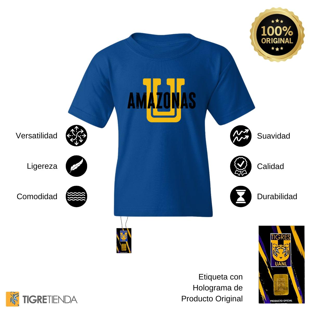 Playera Niños Tigres UANL Amazonas