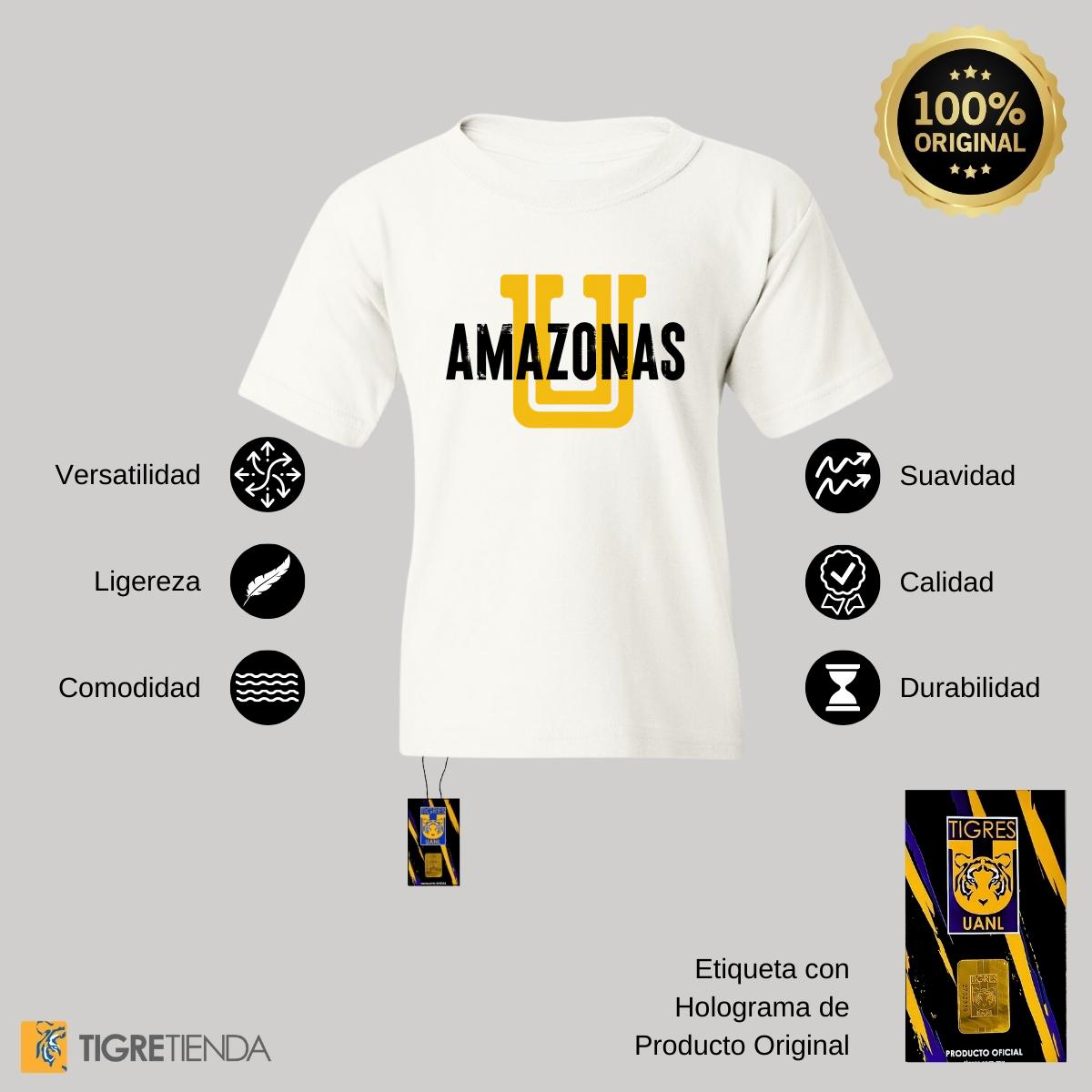 Playera Niños Tigres UANL Amazonas