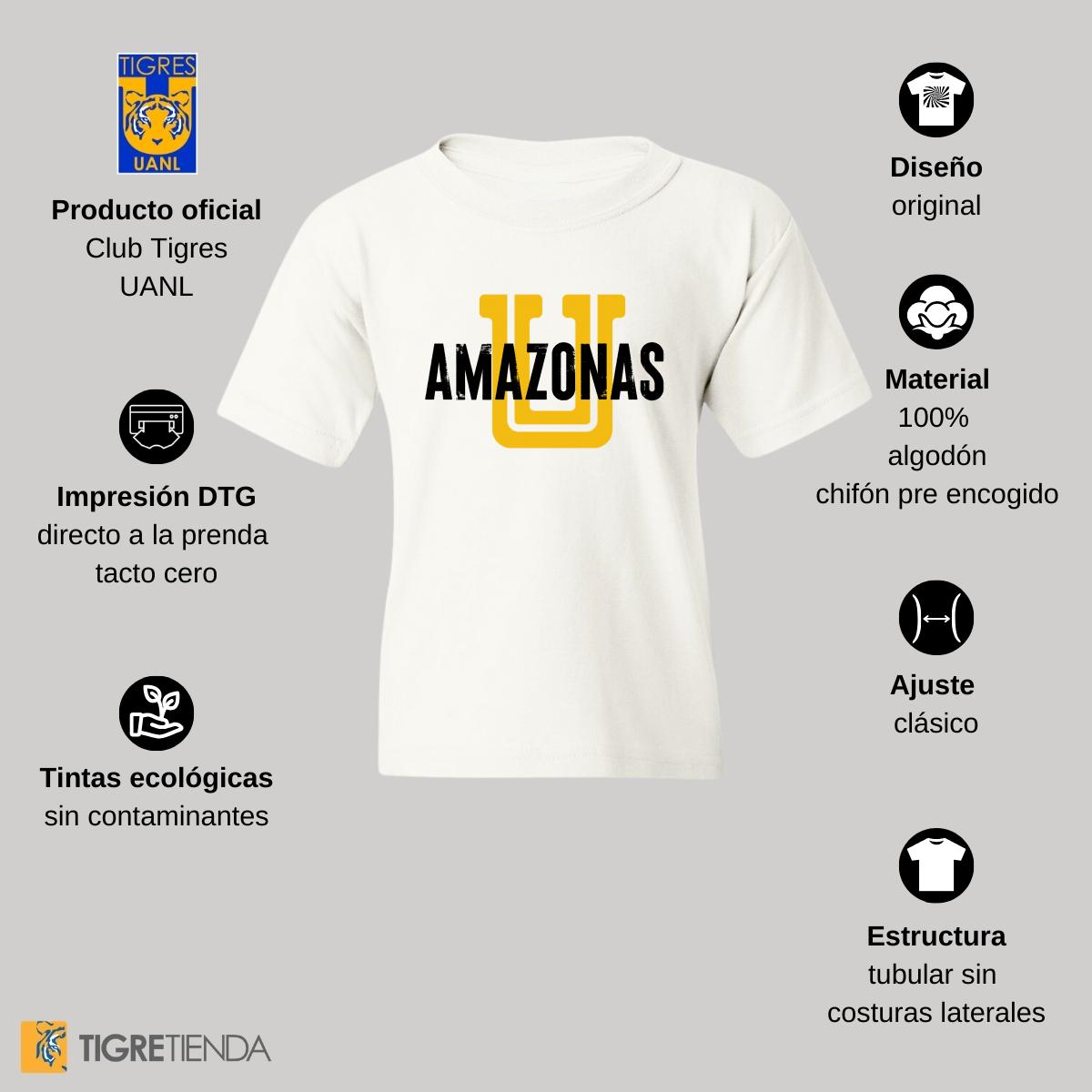 Playera Niños Tigres UANL Amazonas