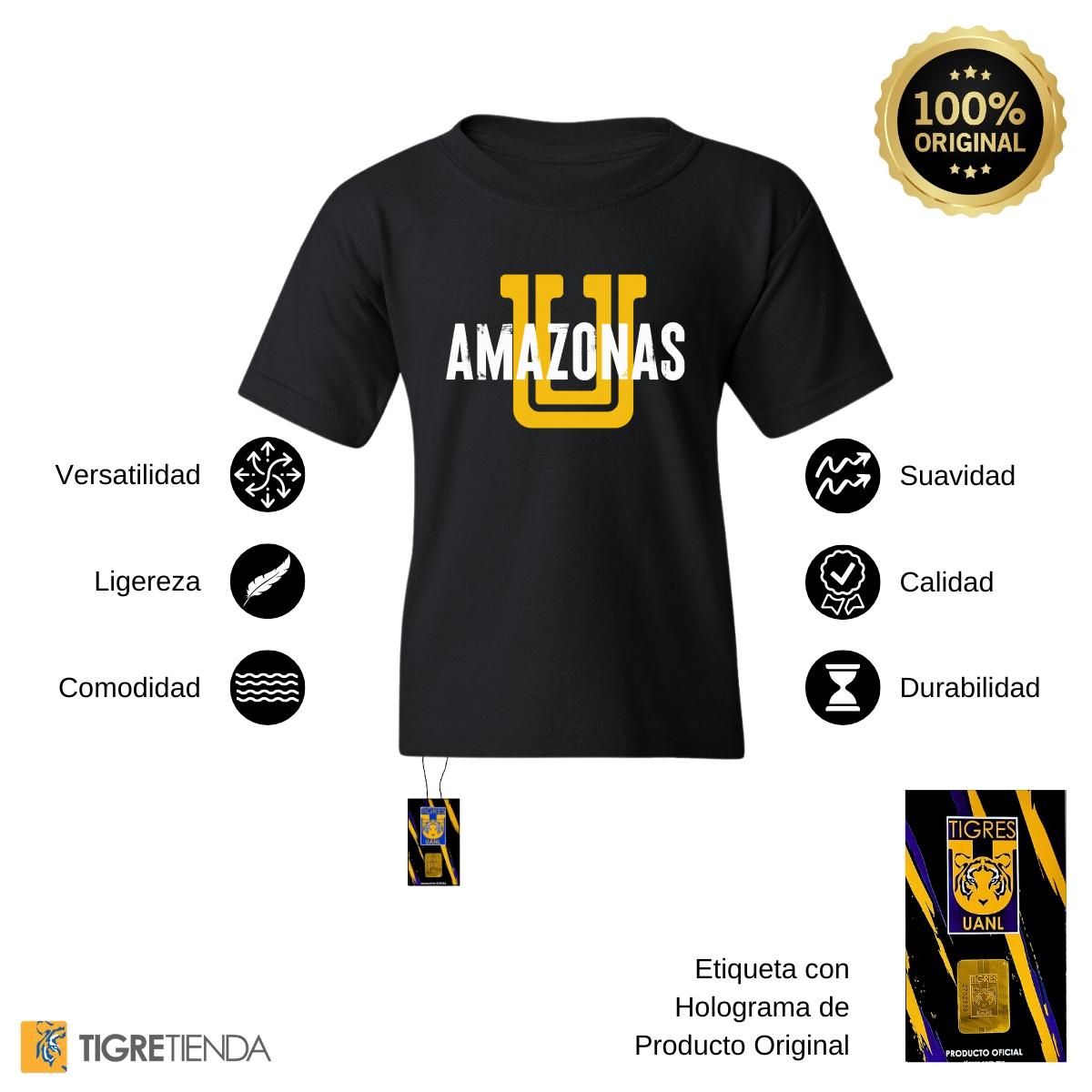 Playera Niños Tigres UANL Amazonas