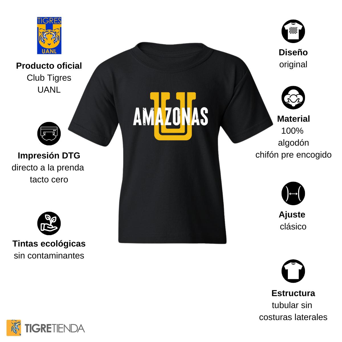 Playera Niños Tigres UANL Amazonas