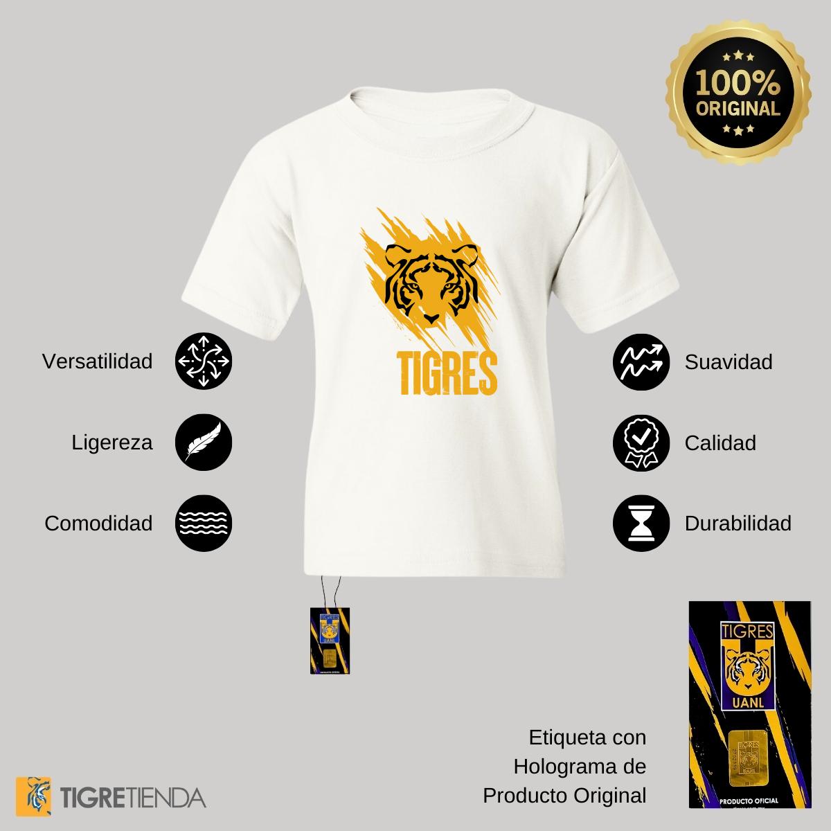 Playera Niños Tigres UANL Rostro