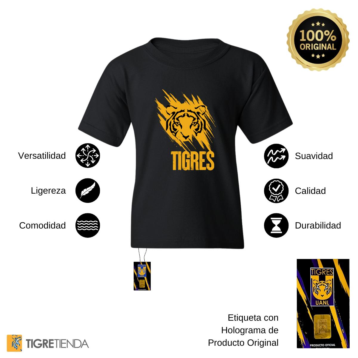 Playera Niños Tigres UANL Rostro