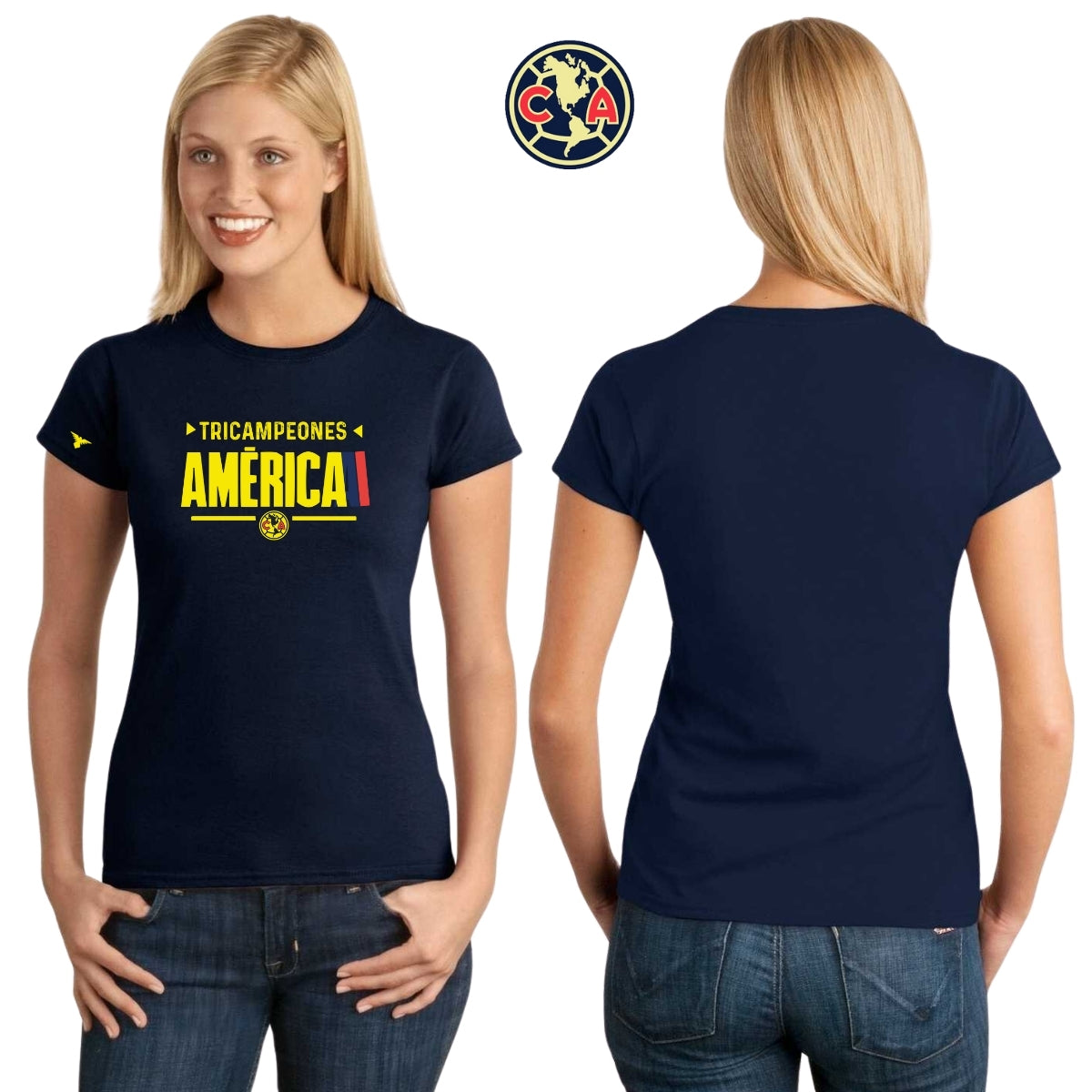 Playera Mujer América Tricampeón