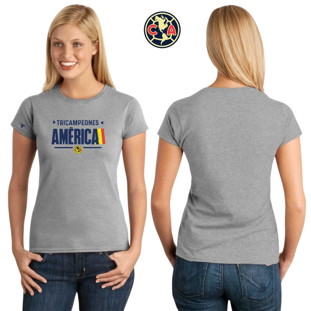 Playera Mujer América Tricampeón