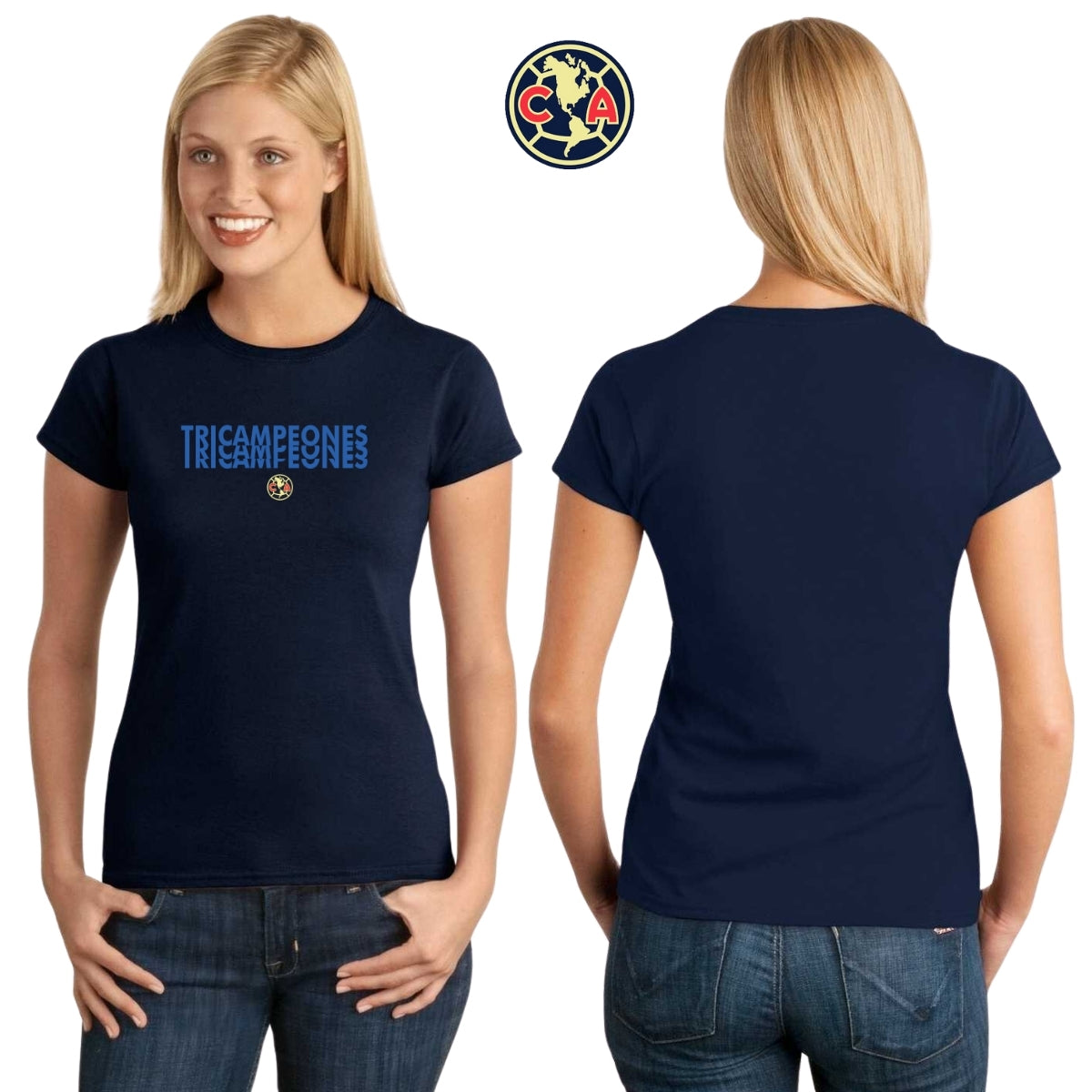 Playera Mujer América Tricampeones