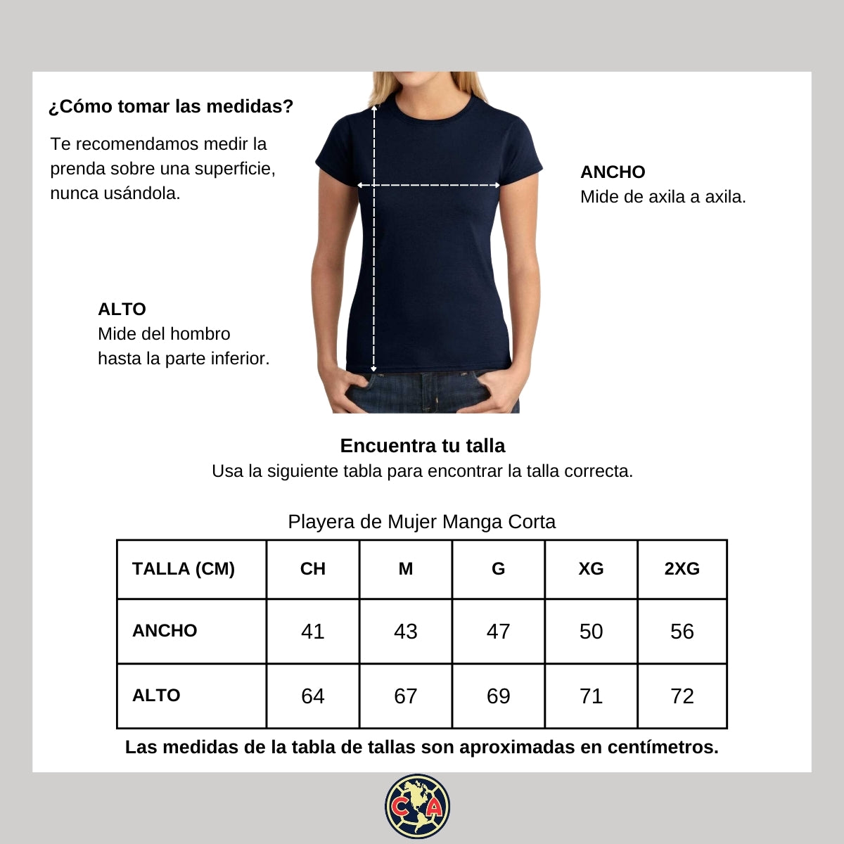 Playera Mujer América Tricampeones