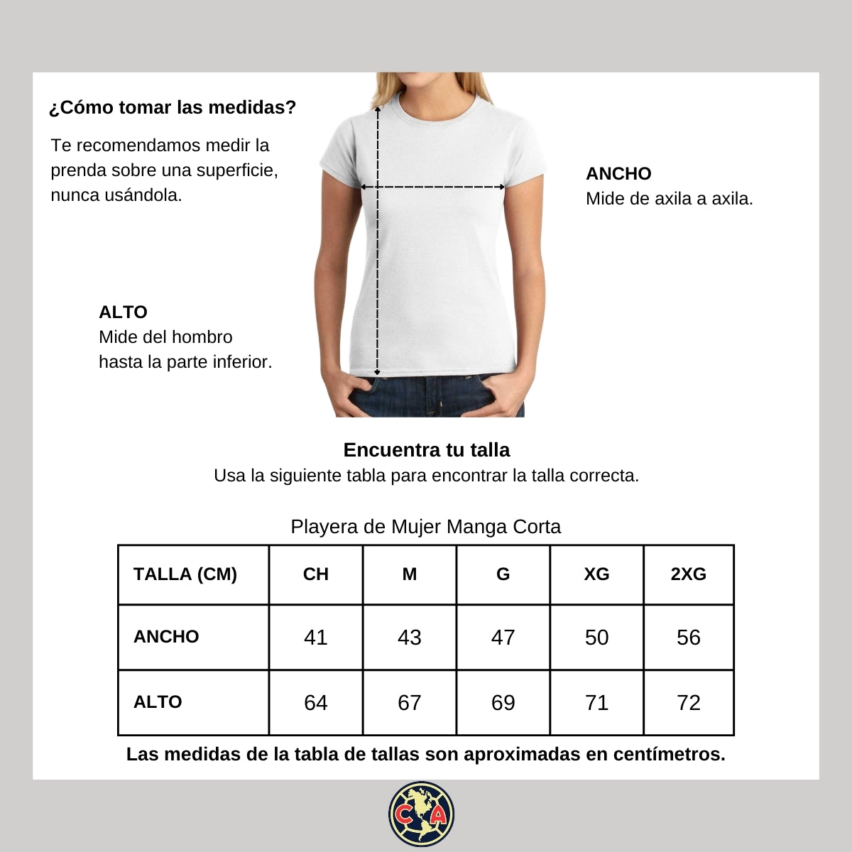 Playera Mujer América Tricampeones