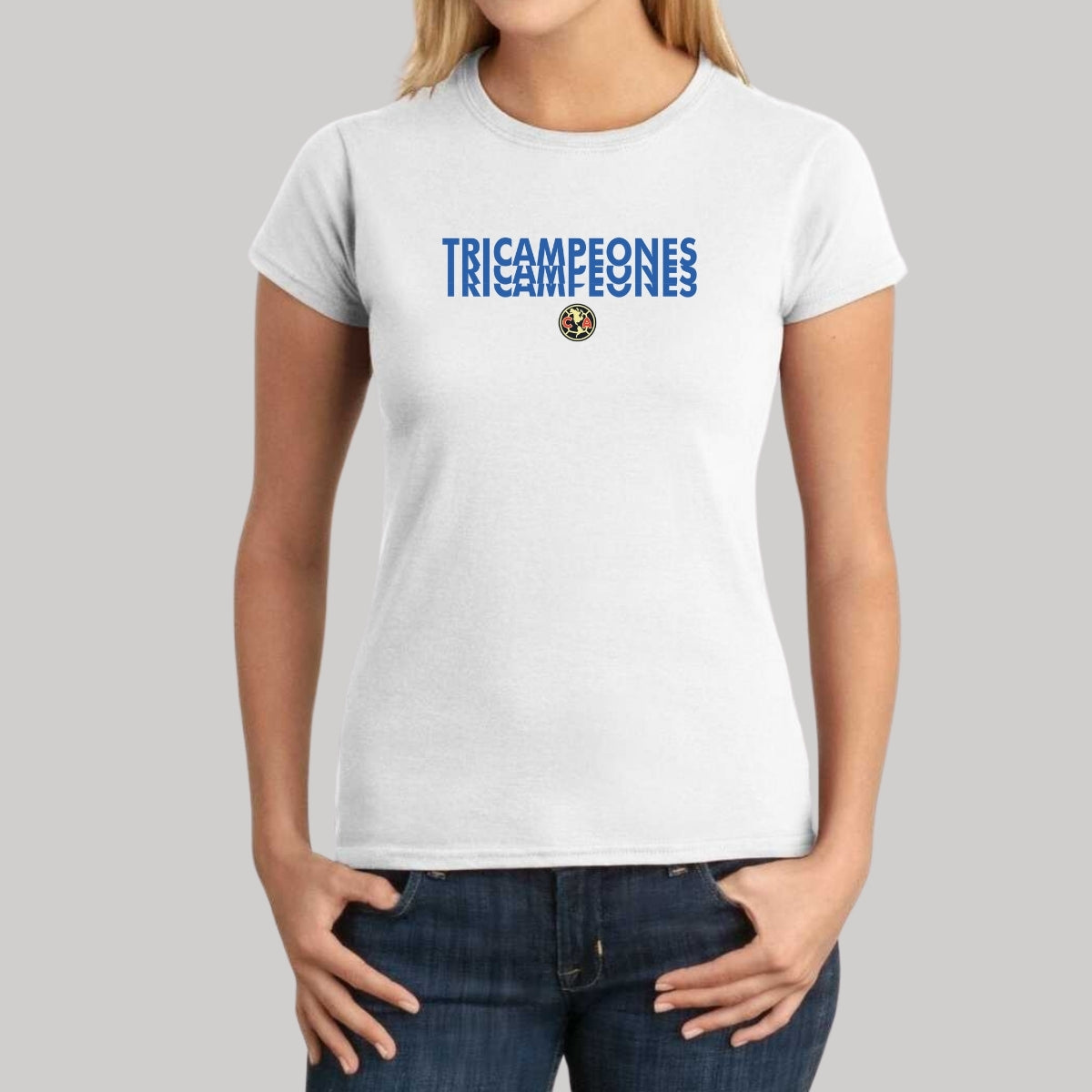 Playera Mujer América Tricampeones