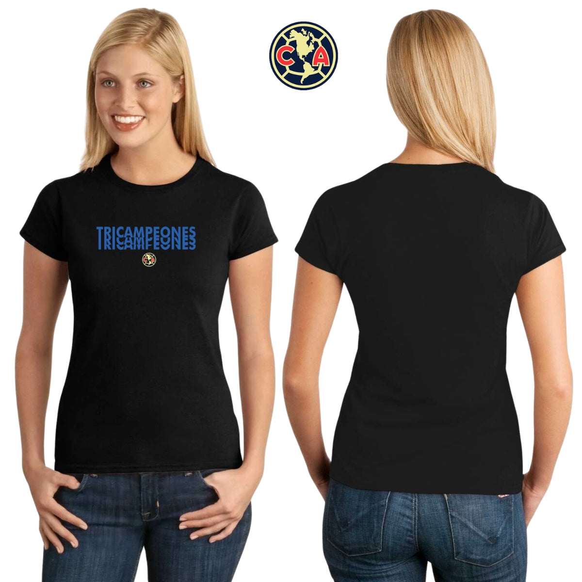 Playera Mujer América Tricampeones