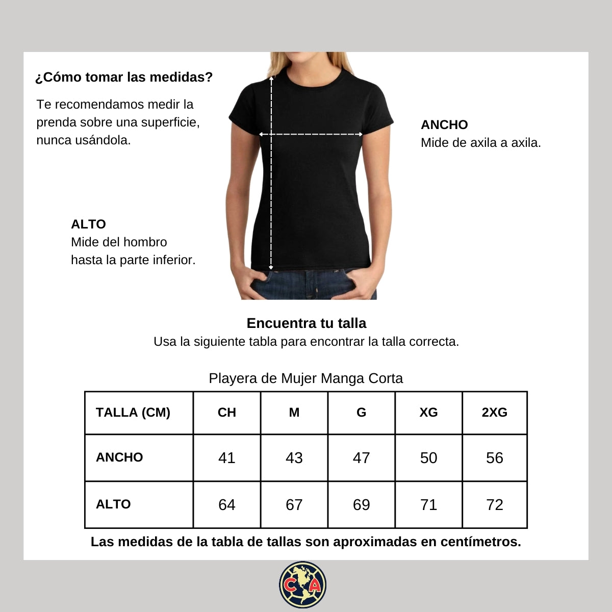 Playera Mujer América Tricampeones