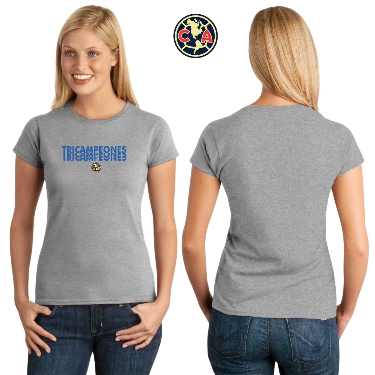 Playera Mujer América Tricampeones