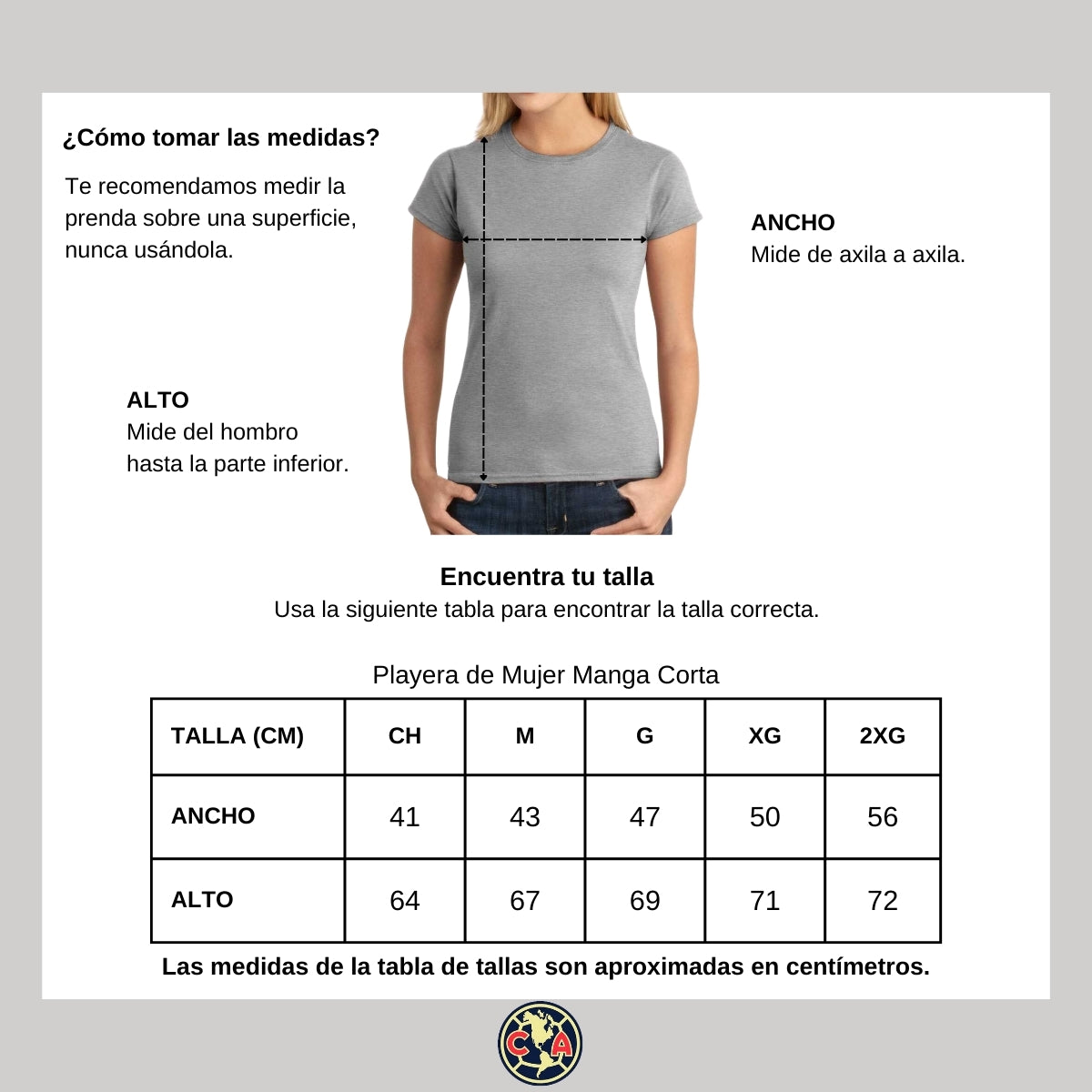 Playera Mujer América Tricampeones