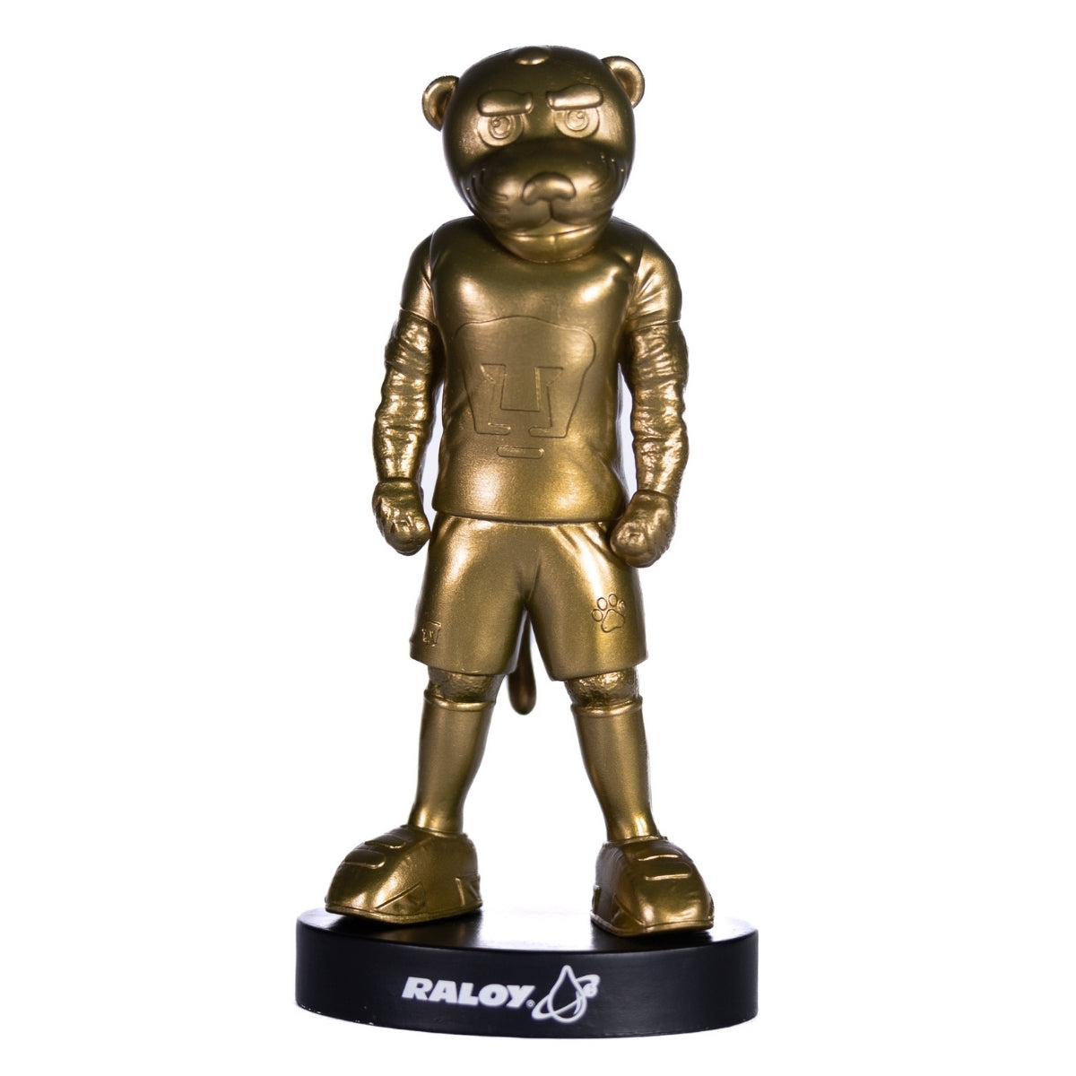 Figura Coleccionable Pumas UNAM Goyo Dorado 70 Aniversario