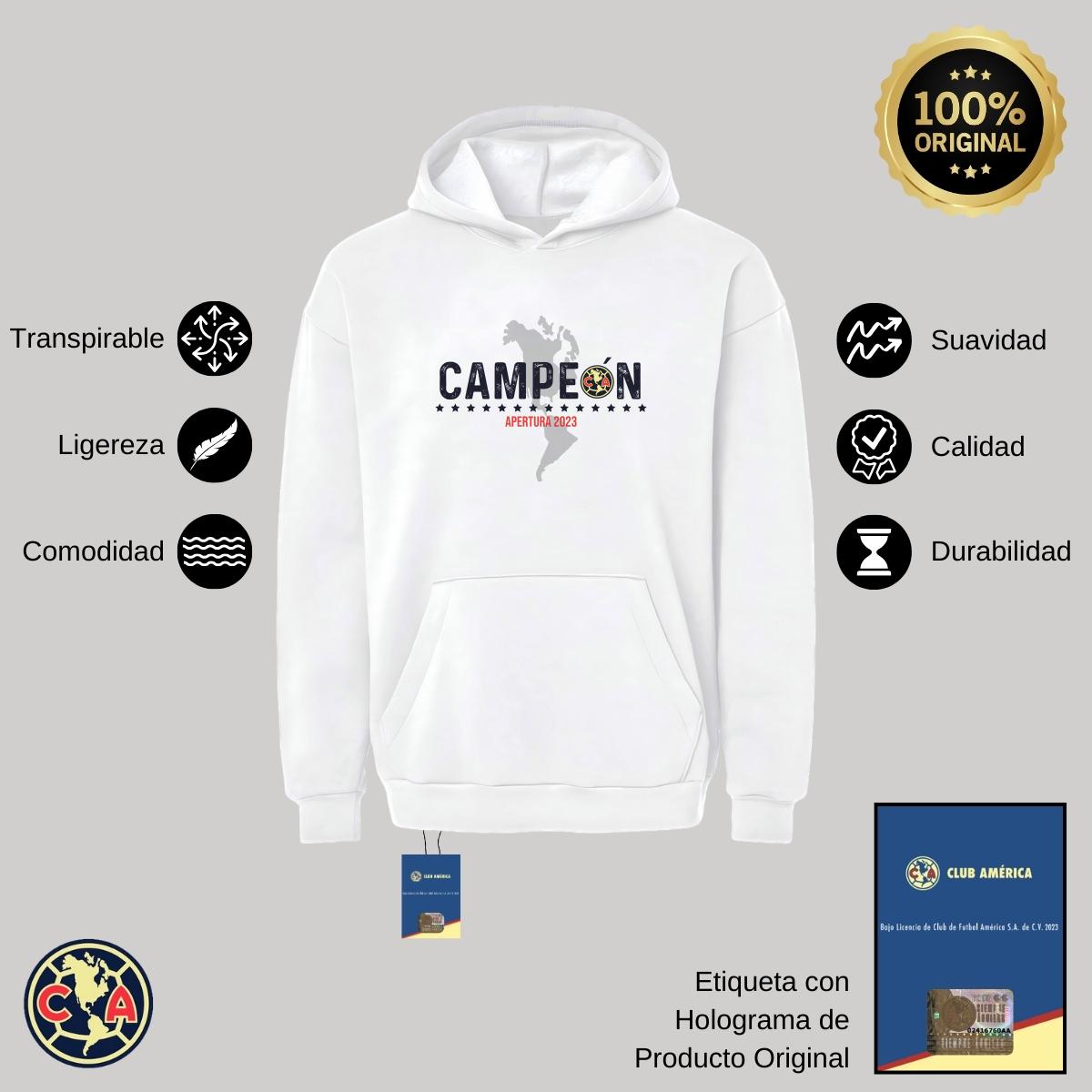 Sudadera Hombre Hoodie Pro Dry América Campeón AP 2023