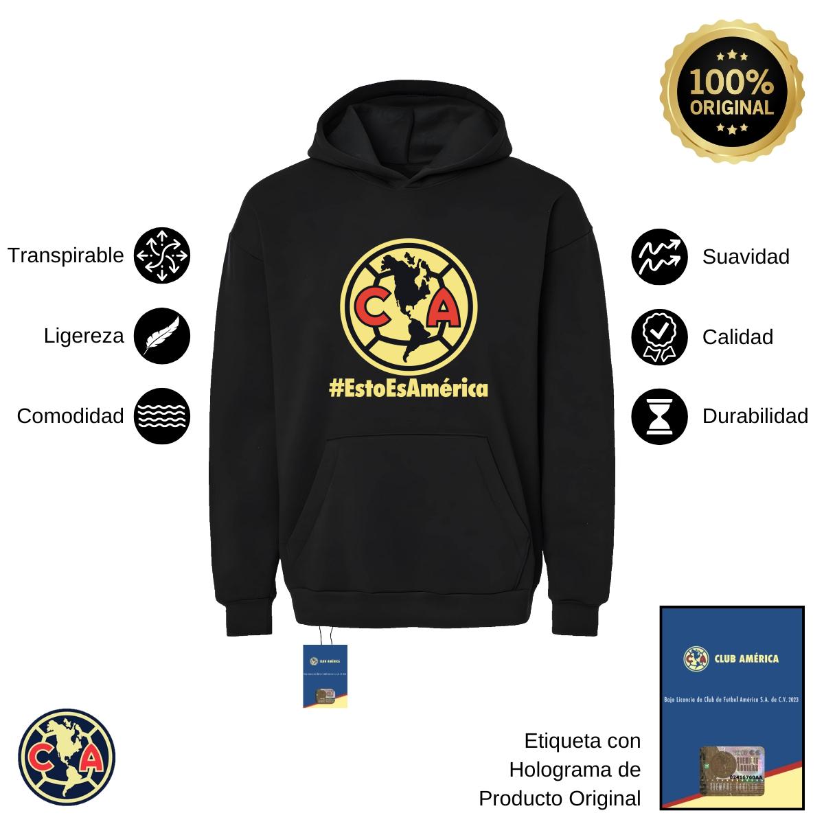 Sudadera Hombre Hoodie Pro Dry América Esto es América