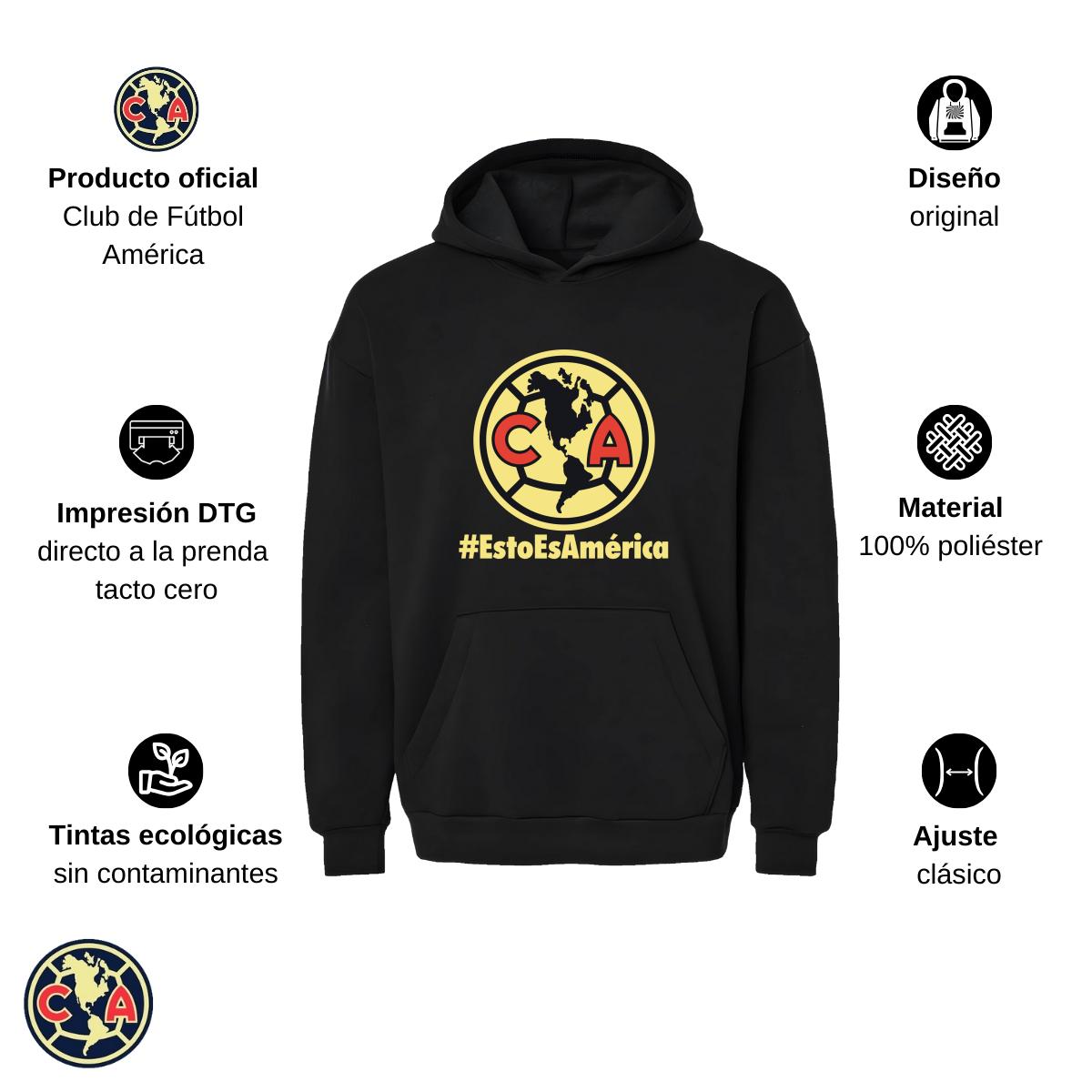 Sudadera Hombre Hoodie Pro Dry América Esto es América