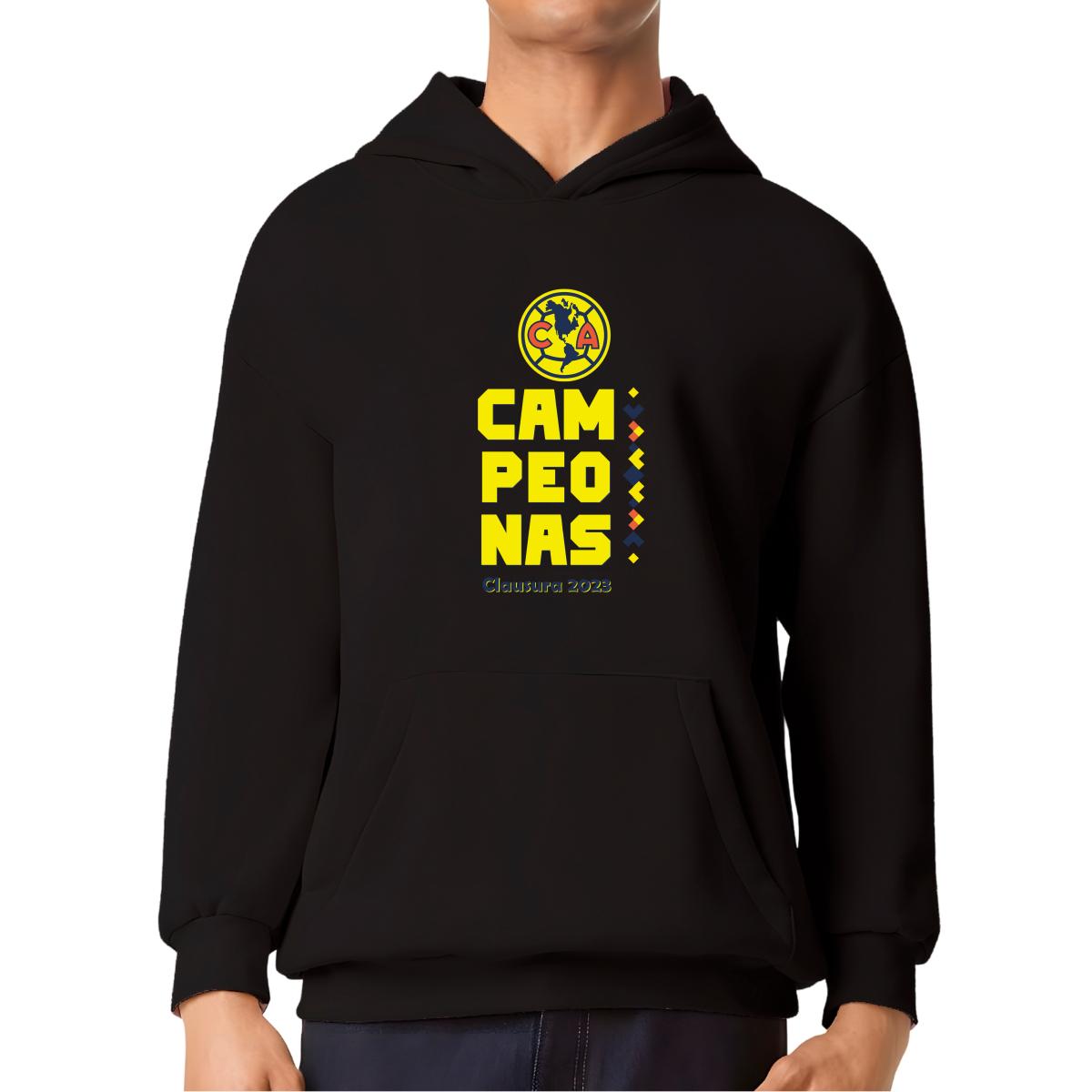 Sudadera Hombre Hoodie Pro Dry América Campeonas Cl 2023