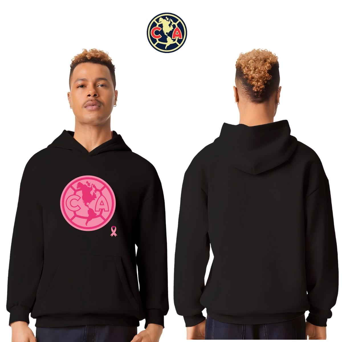 Sudadera Hombre Hoodie Pro Dry América Logo Rosa