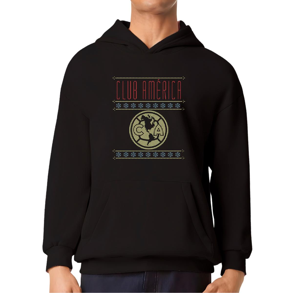 Sudadera Hombre Hoodie Pro Dry América Navideña